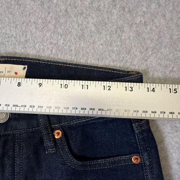 Gap Women's Size 27 Regular Slim Leg HR Harrison Cuffed Denim Jeans - Picture 7 of 10